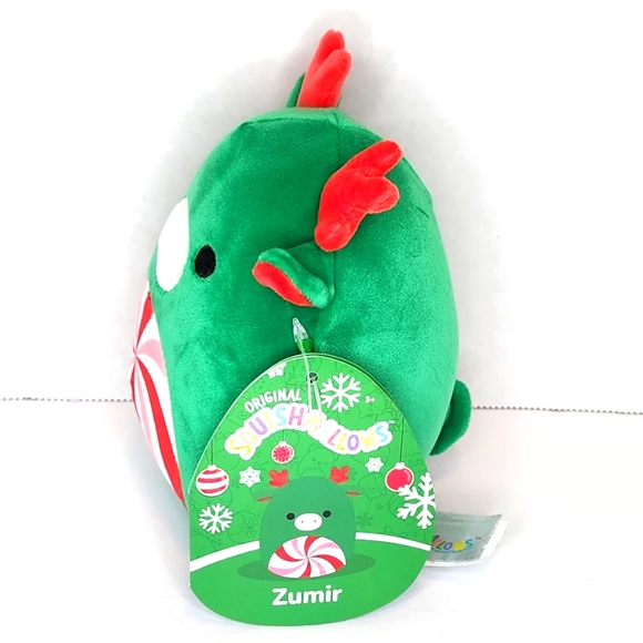 🎄 ZUMIR 🫎 Green Peppermint Belly Moose Christmas 2023 Original Squishmallow - Picture 6 of 8